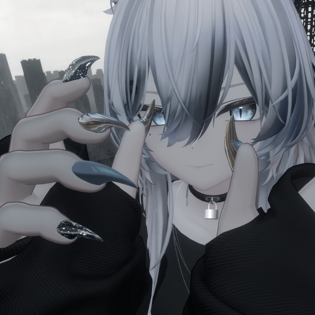 【複数対応】猫爪ネイル【VRchat想定】