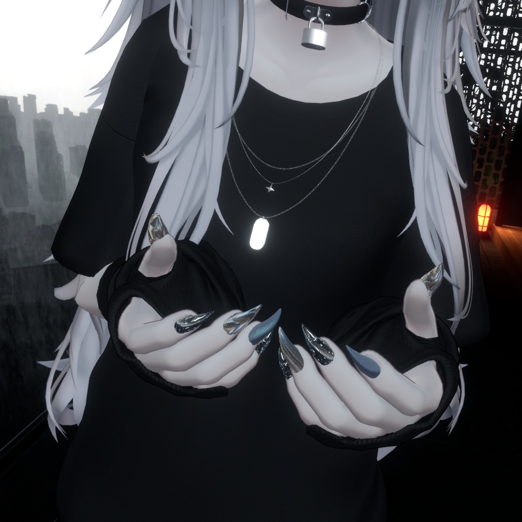 【複数対応】猫爪ネイル【VRchat想定】