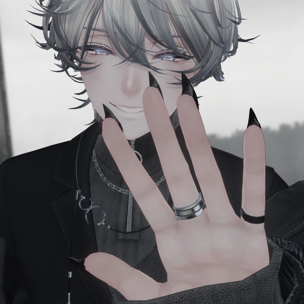 【複数対応】猫爪ネイル【VRchat想定】