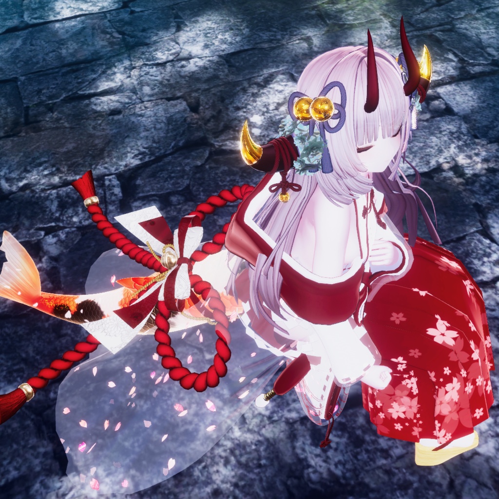 🦈【ルルネ】尻尾アクセ-飾り紐-【VRchat】