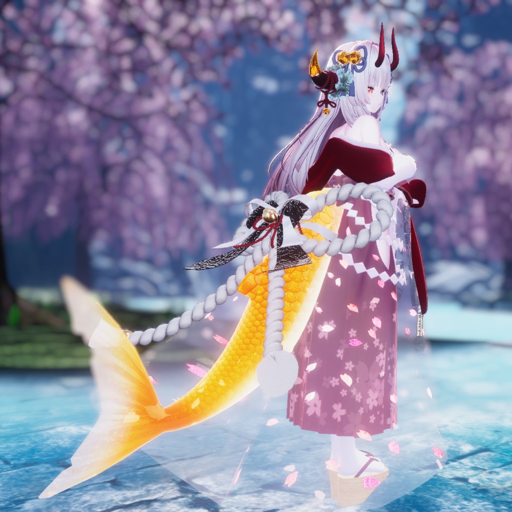 🦈【ルルネ】尻尾アクセ-飾り紐-【VRchat】