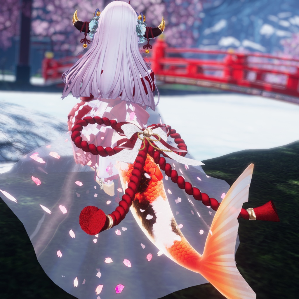 🦈【ルルネ】尻尾アクセ-飾り紐-【VRchat】