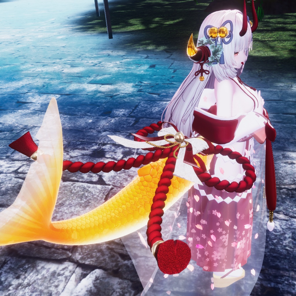 🦈【ルルネ】尻尾アクセ-飾り紐-【VRchat】
