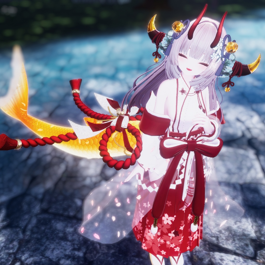 🦈【ルルネ】尻尾アクセ-飾り紐-【VRchat】