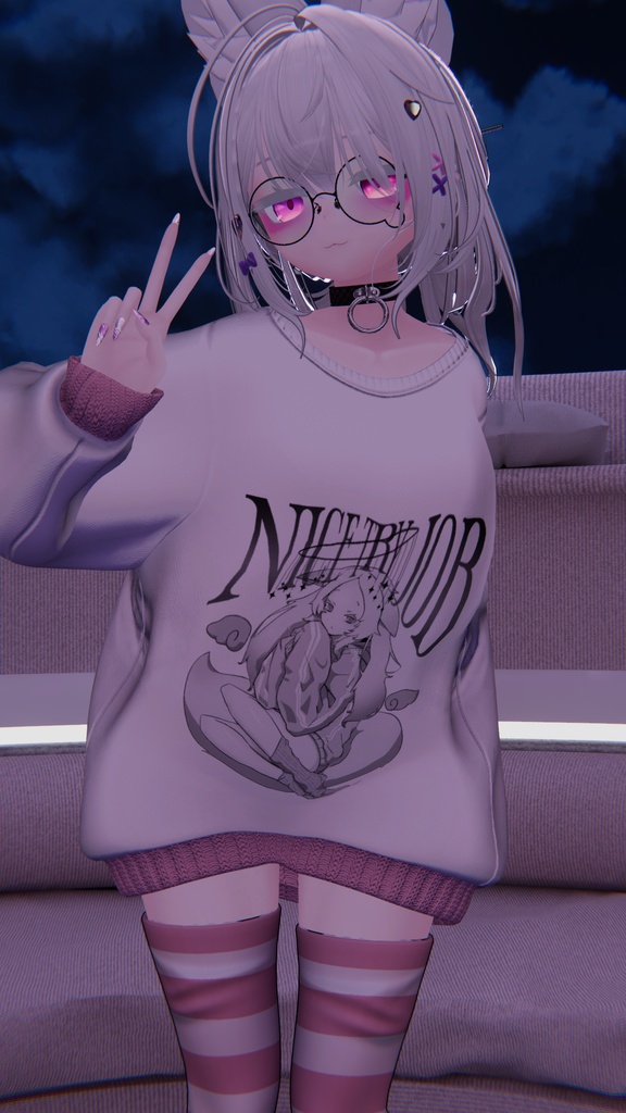 手癖ちゃんデカール