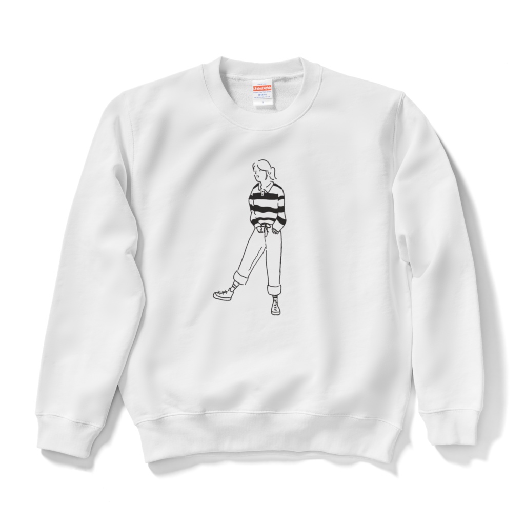 スウェット ポニテガール white