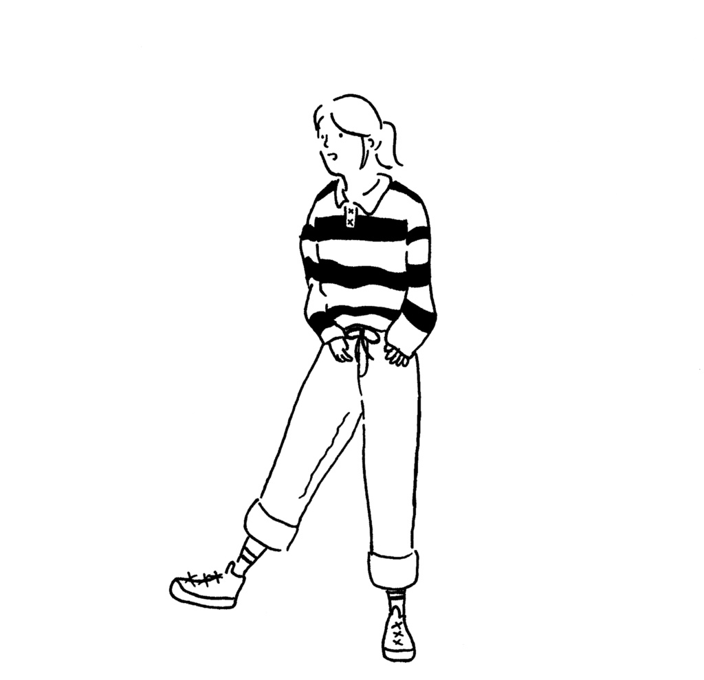 ポニテガールT-shirt