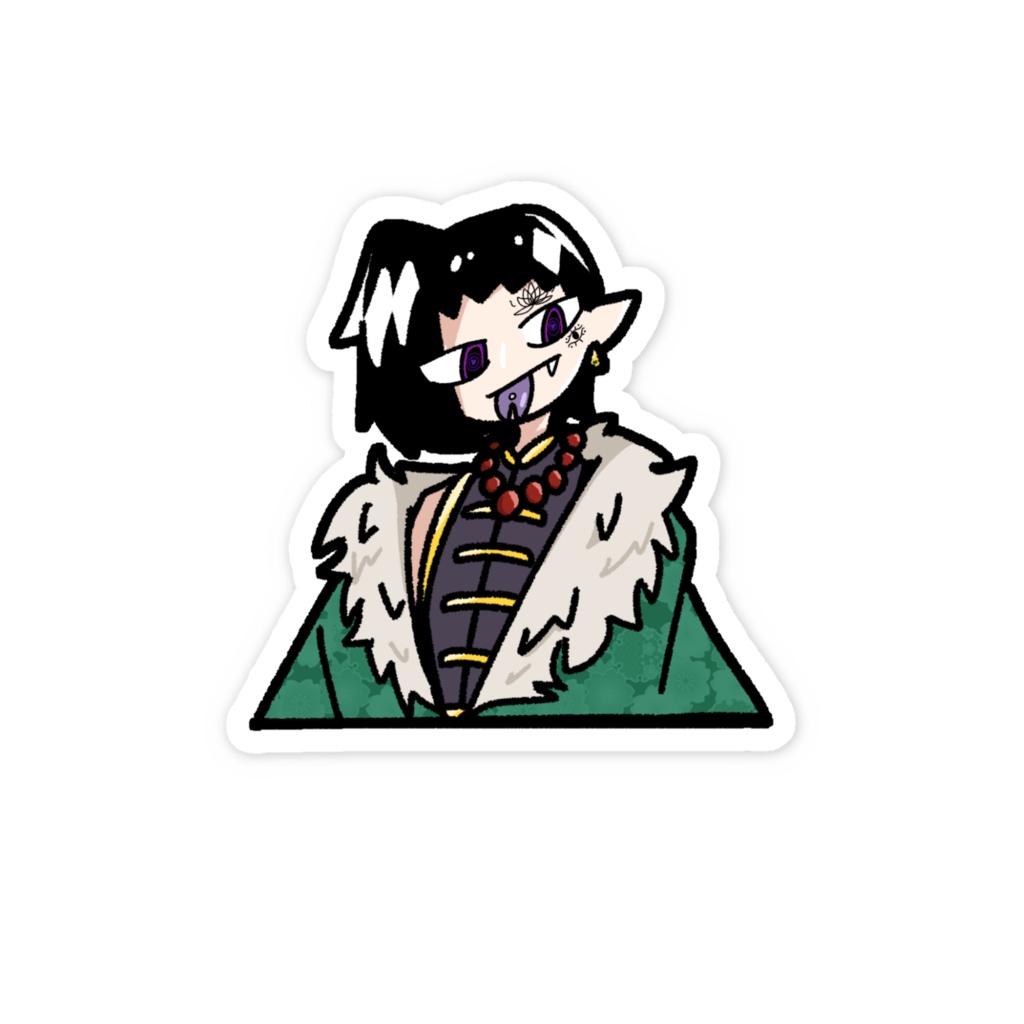 見取睡蓮 ステッカー