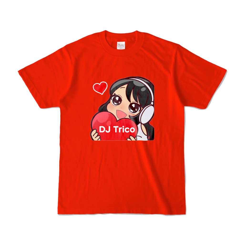 カラーTシャツ赤(ハート)