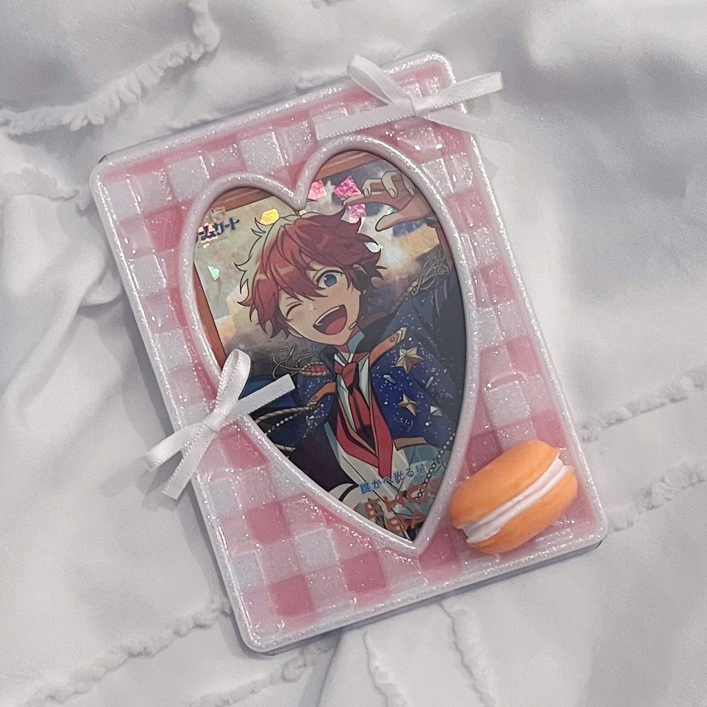 【硬質デコケース】ユニットモチーフギンガムチェックデコケース