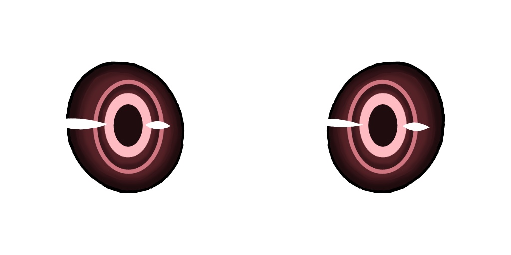 Imitacion de los ojos del personaje "Estafadora" del anime: Akudama Drive 