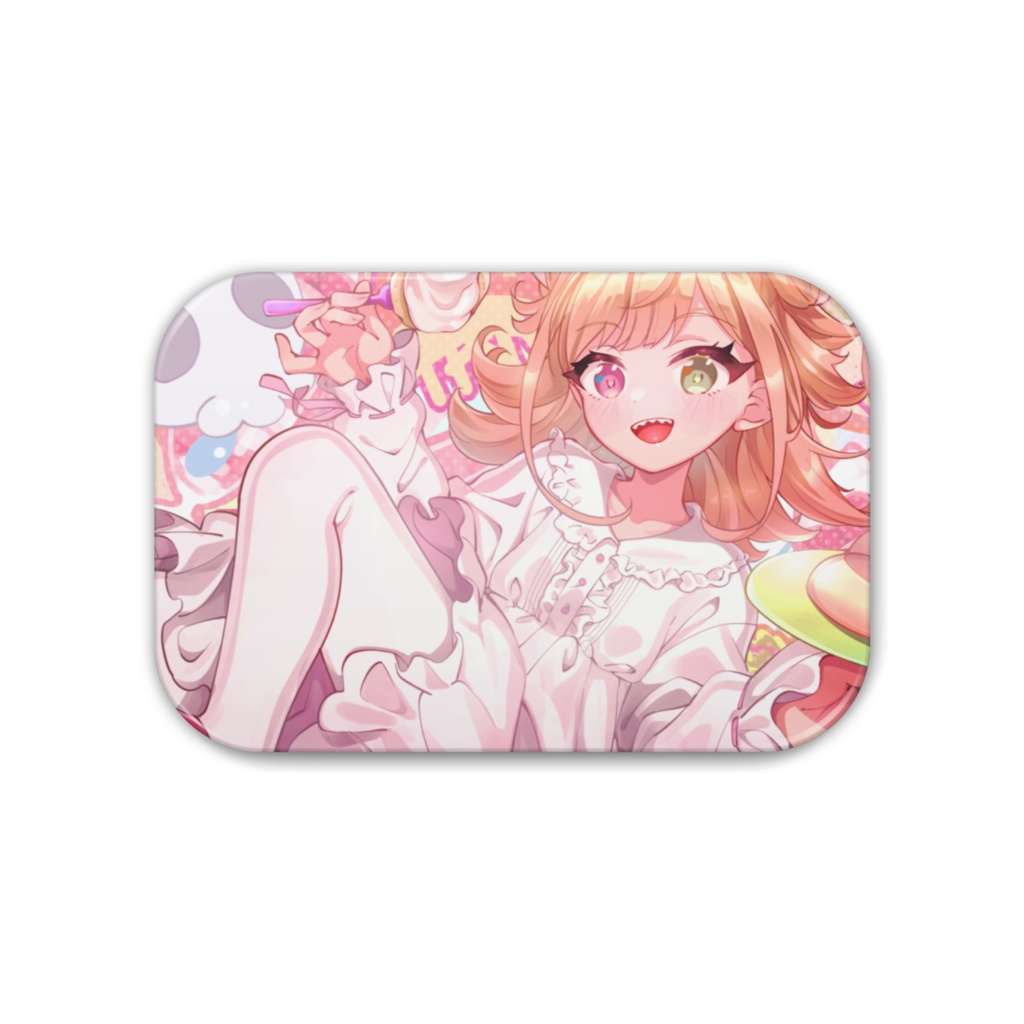 滝夜ノアル缶バッチ①／イラスト：やわた先生