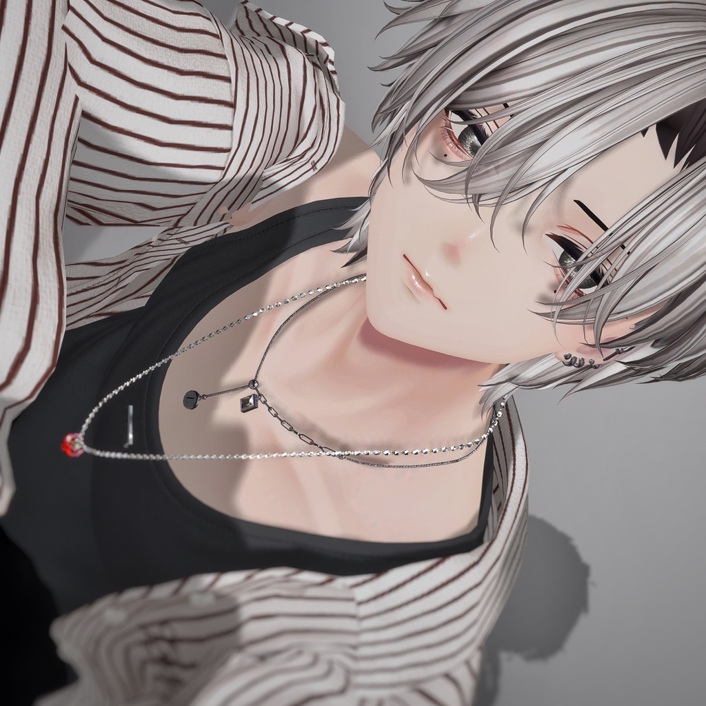 りんごのロングネックレス【チャームが揺れる】