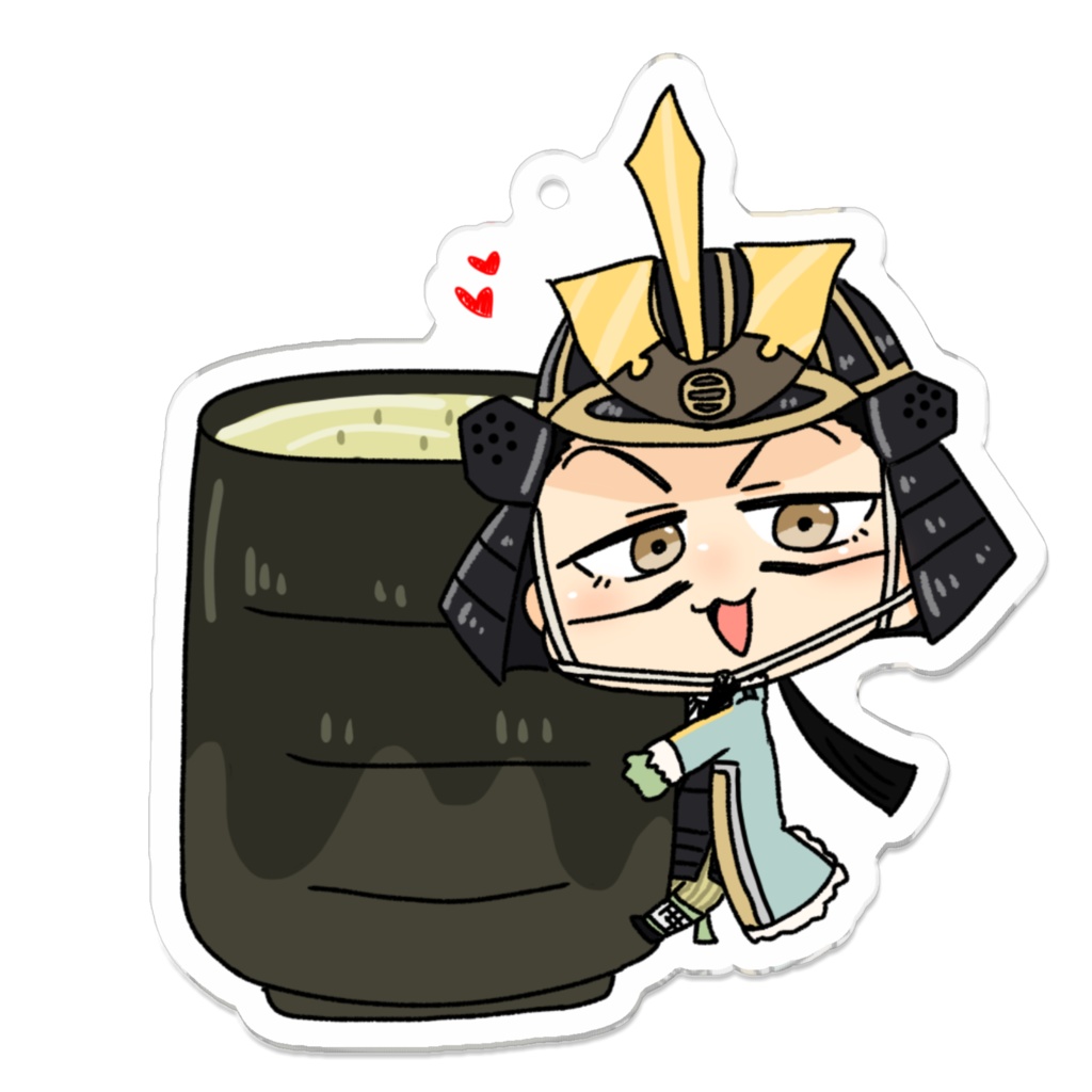 ちまっと可愛いアクリルキーホルダー(もがみん玄米茶ver.)