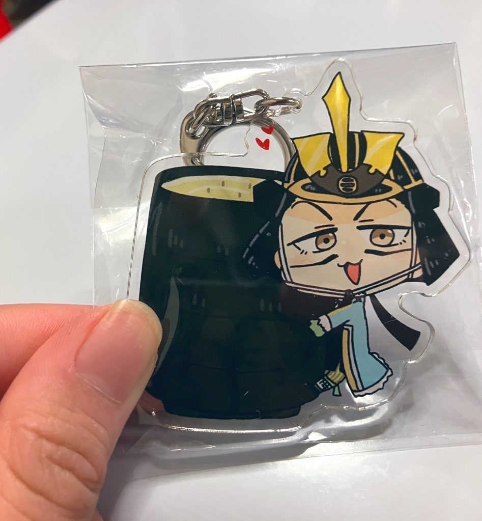 ちまっと可愛いアクリルキーホルダー(もがみん玄米茶ver.)