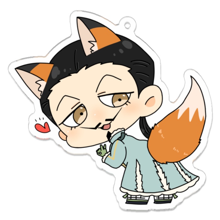 ちまっと可愛い！アクリルキーホルダー(ケモ耳 もがみんＶｅｒ．)