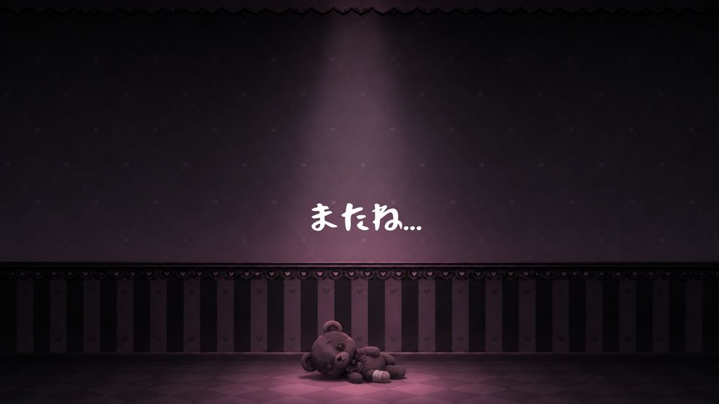 【無料版あり】【VTuber向け配信素材】 地雷系配信セット|黒ピンク背景+UI+前景素材 全38点【OBS対応】