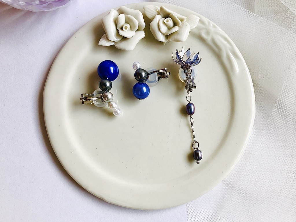 数珠丸恒次イメージ耳飾りー純ー