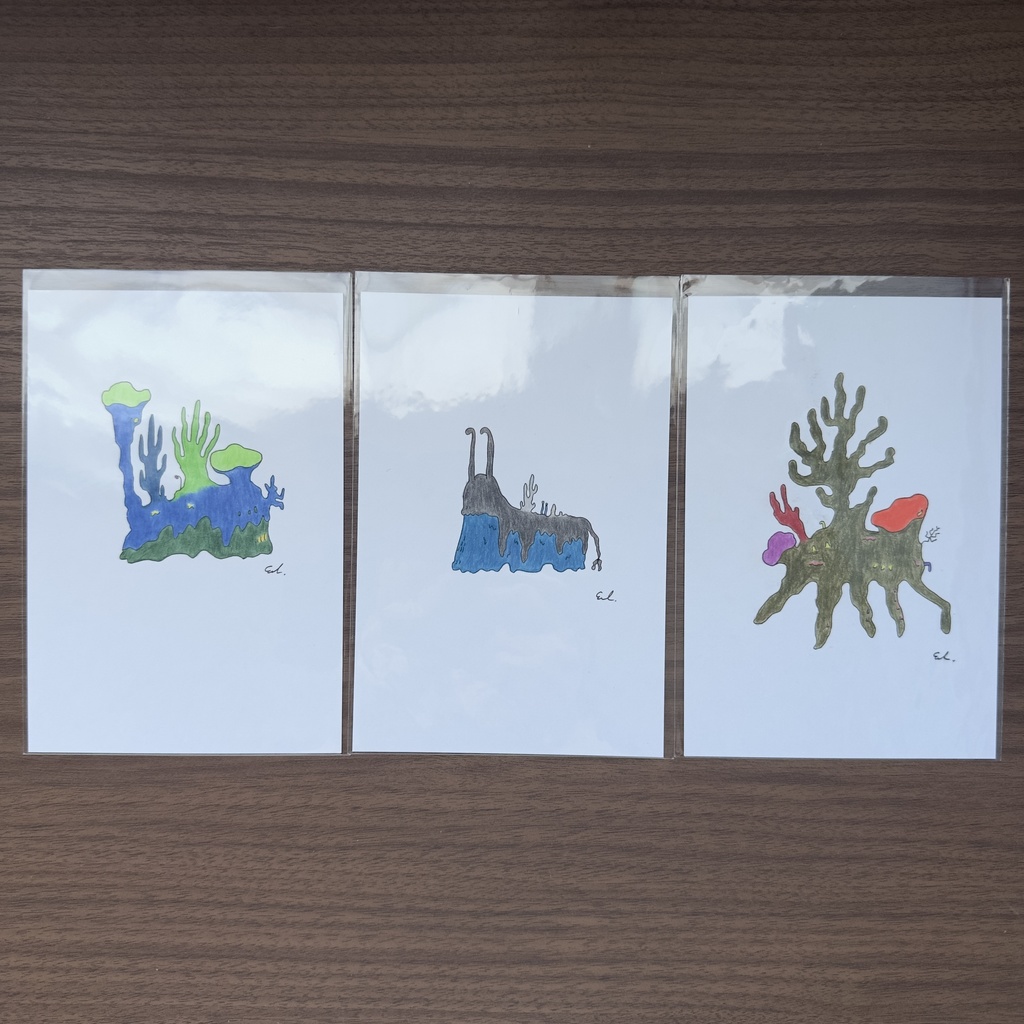 樹木めいた深海 ドローイング