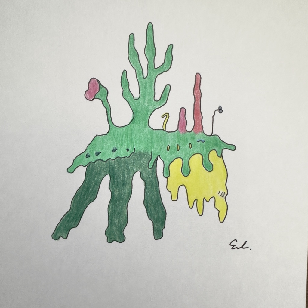 樹木めいた深海 ドローイング