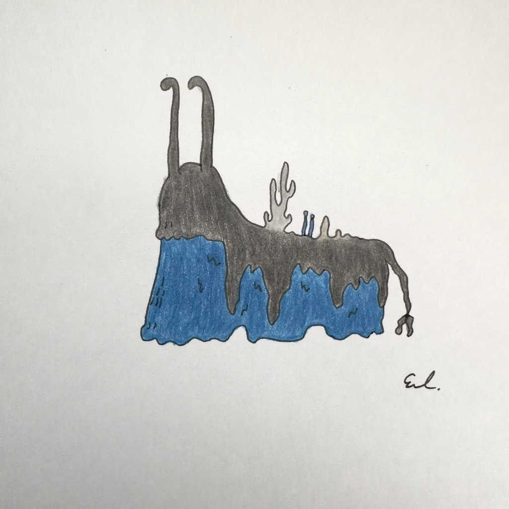 樹木めいた深海 ドローイング