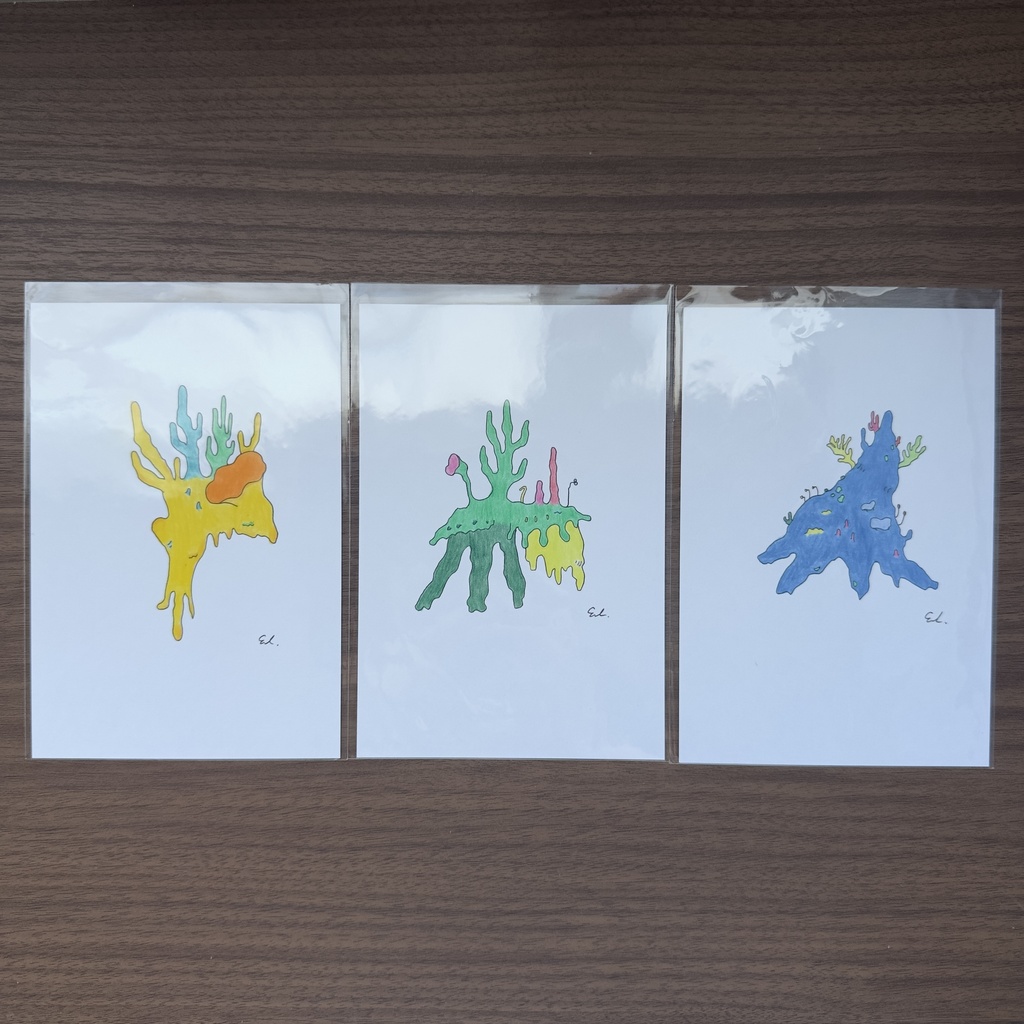 樹木めいた深海 ドローイング