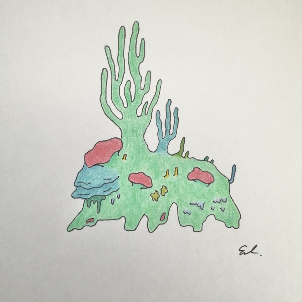 樹木めいた深海 ドローイング