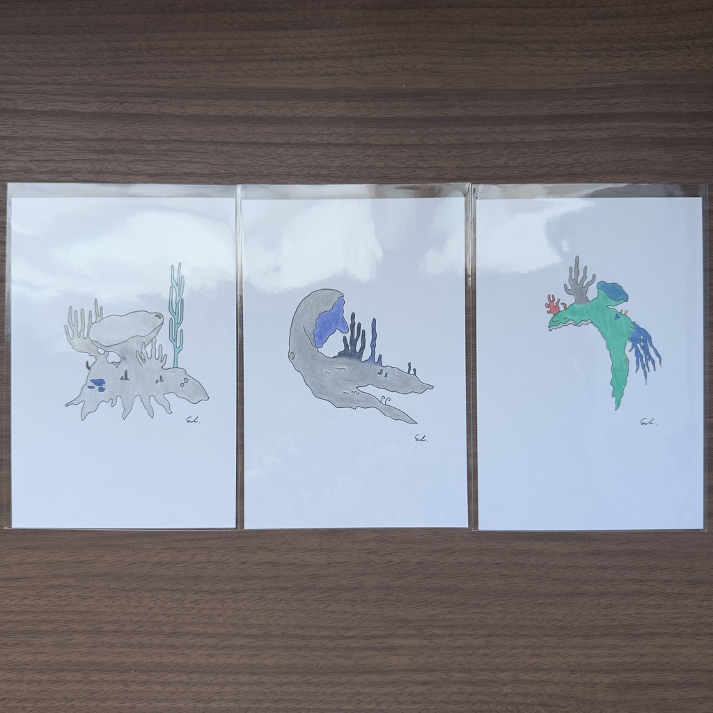 樹木めいた深海 ドローイング