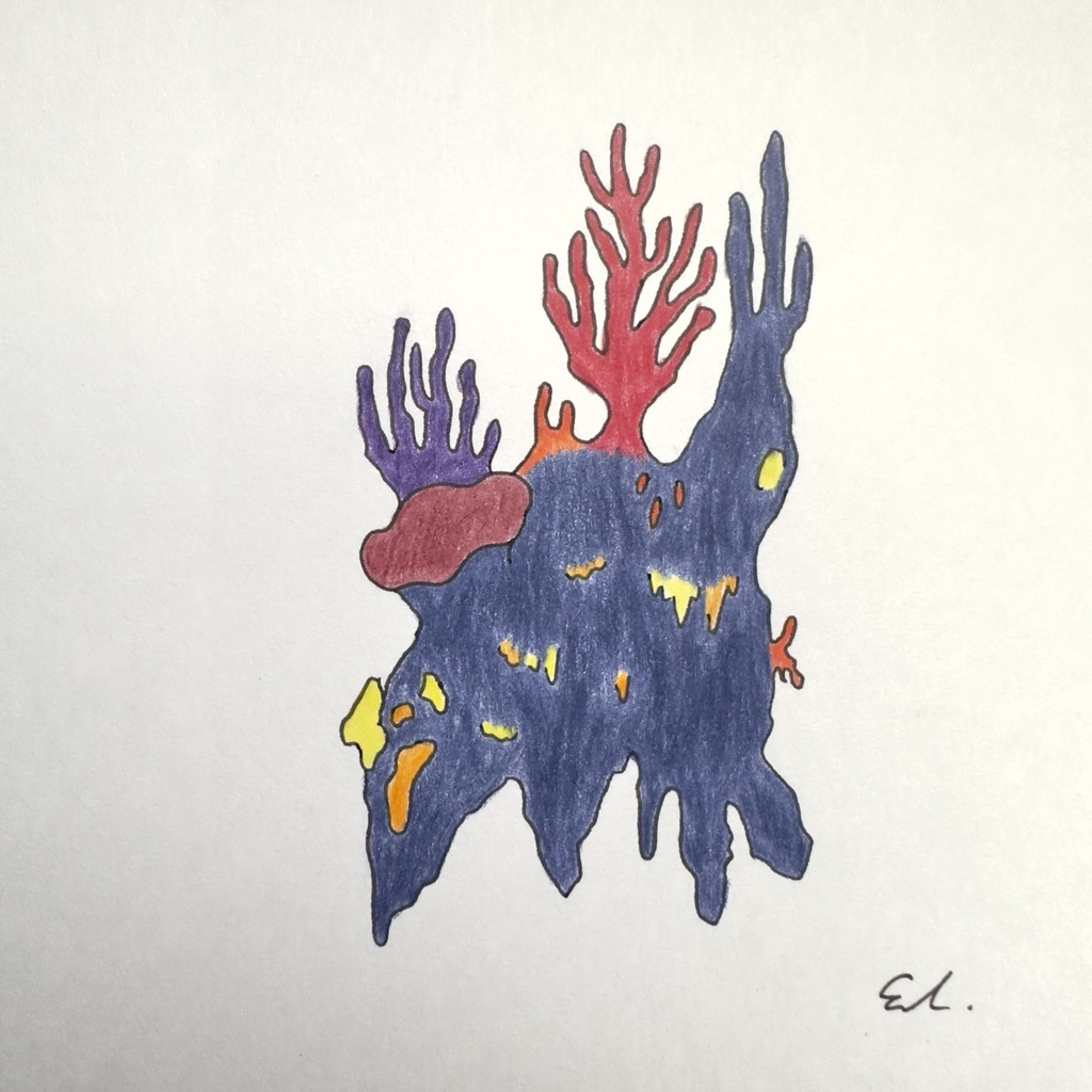 樹木めいた深海 ドローイング