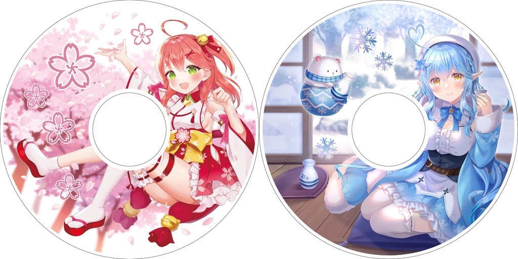 【予約頒布・再販】みこちとラミィの浮き輪（できれば年末発送）