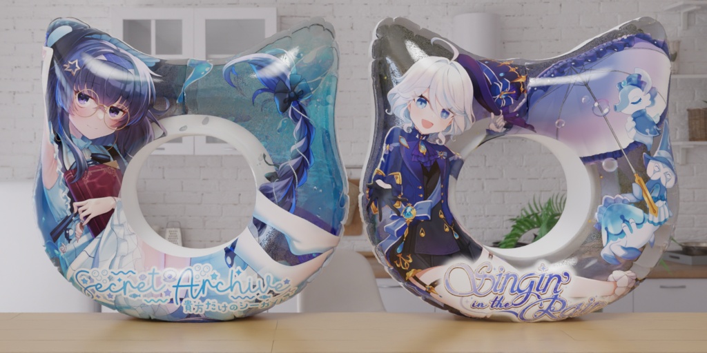 【予約頒布】水族館ウイのネコミミ浮き輪(8/31発送)