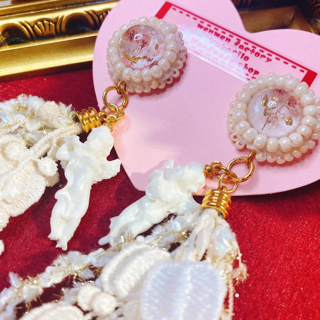 天使のタッセルピアス&イヤリング