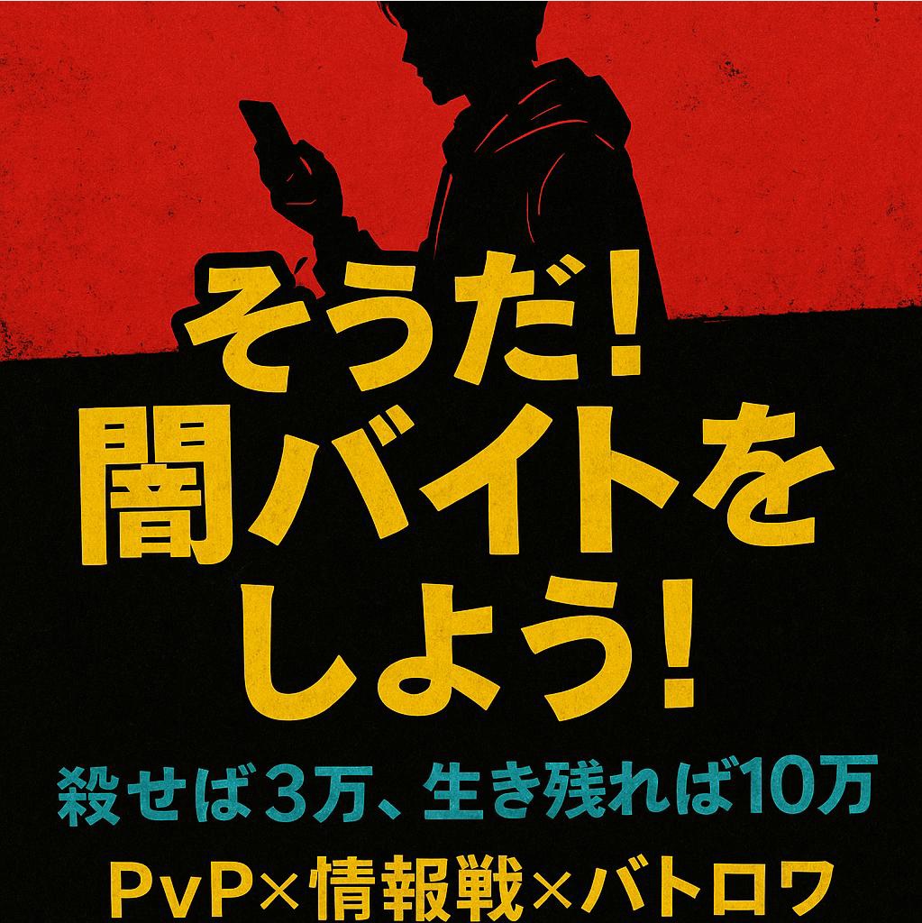 【COCネタシナリオ】そうだ！闇バイトをしよう！」