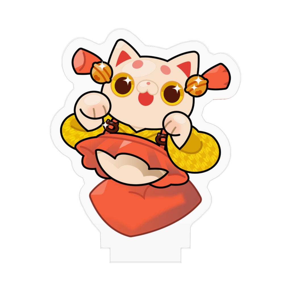 座布団りく猫 アクリルスタンド