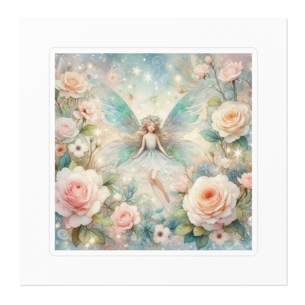 妖精さんとお花white