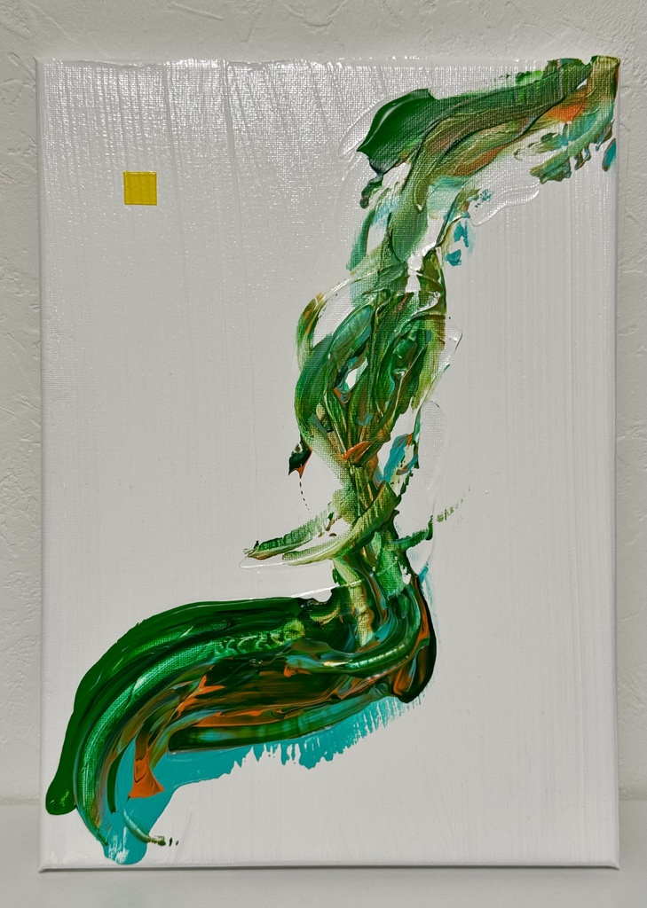 絵画作品「のぼりつめるいのち」