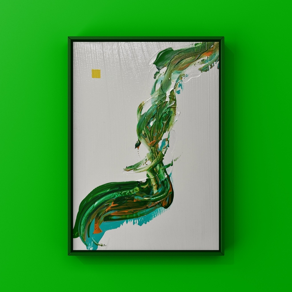 絵画作品「のぼりつめるいのち」
