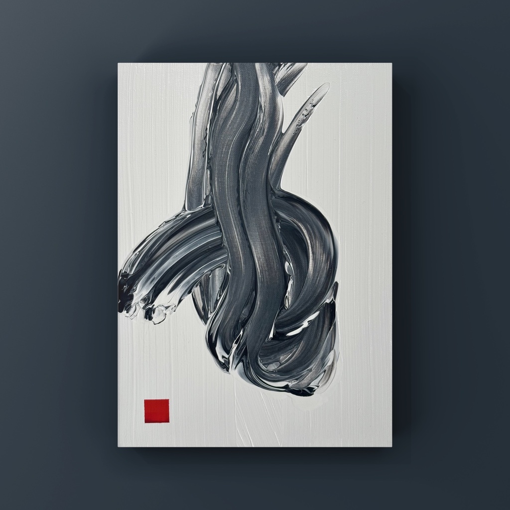 絵画作品“黒炎”