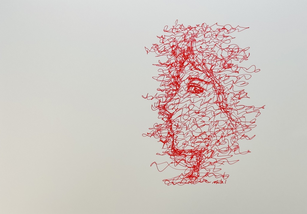 【ペン画アート】「追憶」 (一点もの / サイン入り)