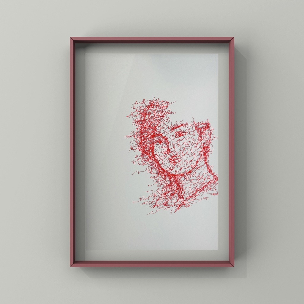 【ペン画アート】「祭り。」 (一点もの / サイン入り)