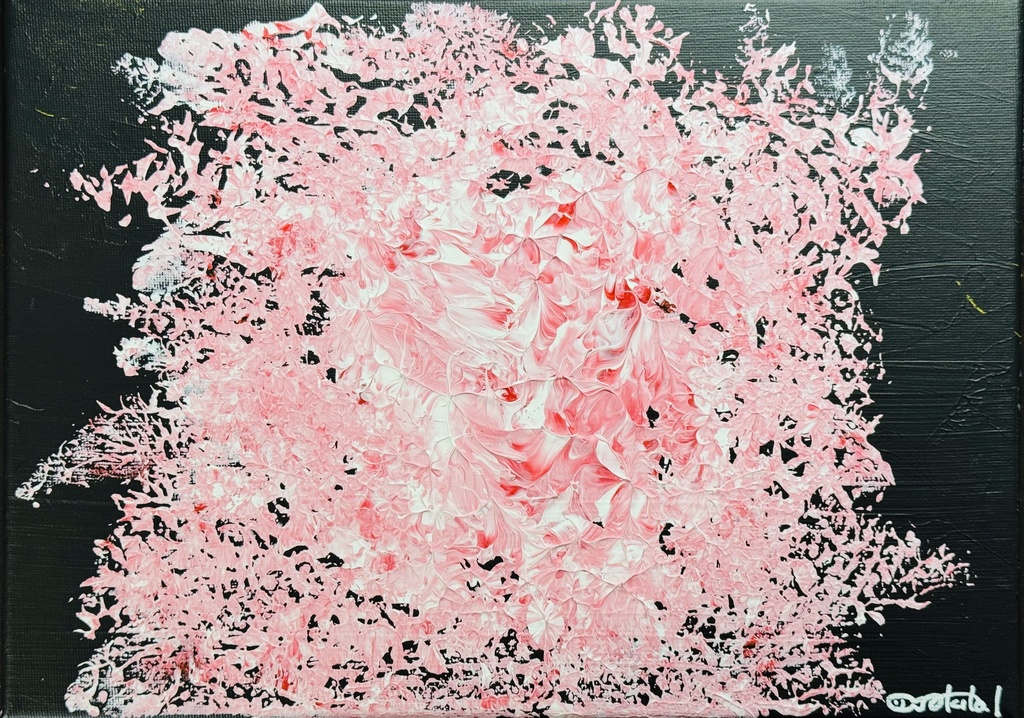 絵画作品「見上げるとそこには」