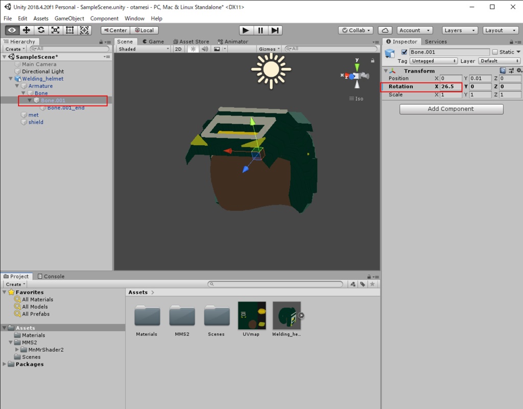 *3Dモデル 溶接用ヘルメット VRChat*