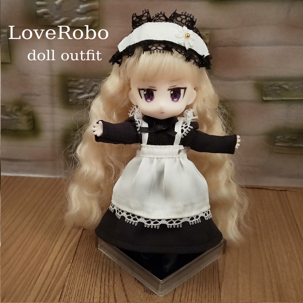 オビツ11 メイド服ヘッドドレス付 ドール服 ねんどろいどどーる Steamloverobo Booth