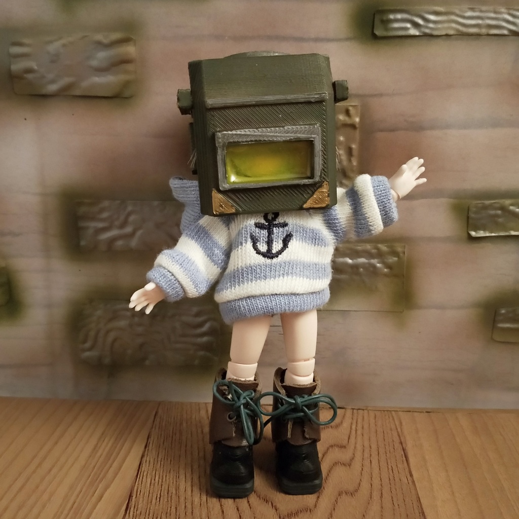 *オビツ11 溶接用ヘルメットドール小物*