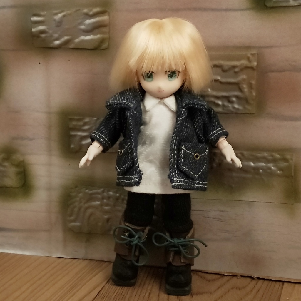 *オビツ11 デニムジャケット ドール服 ねんどろいどどーる*