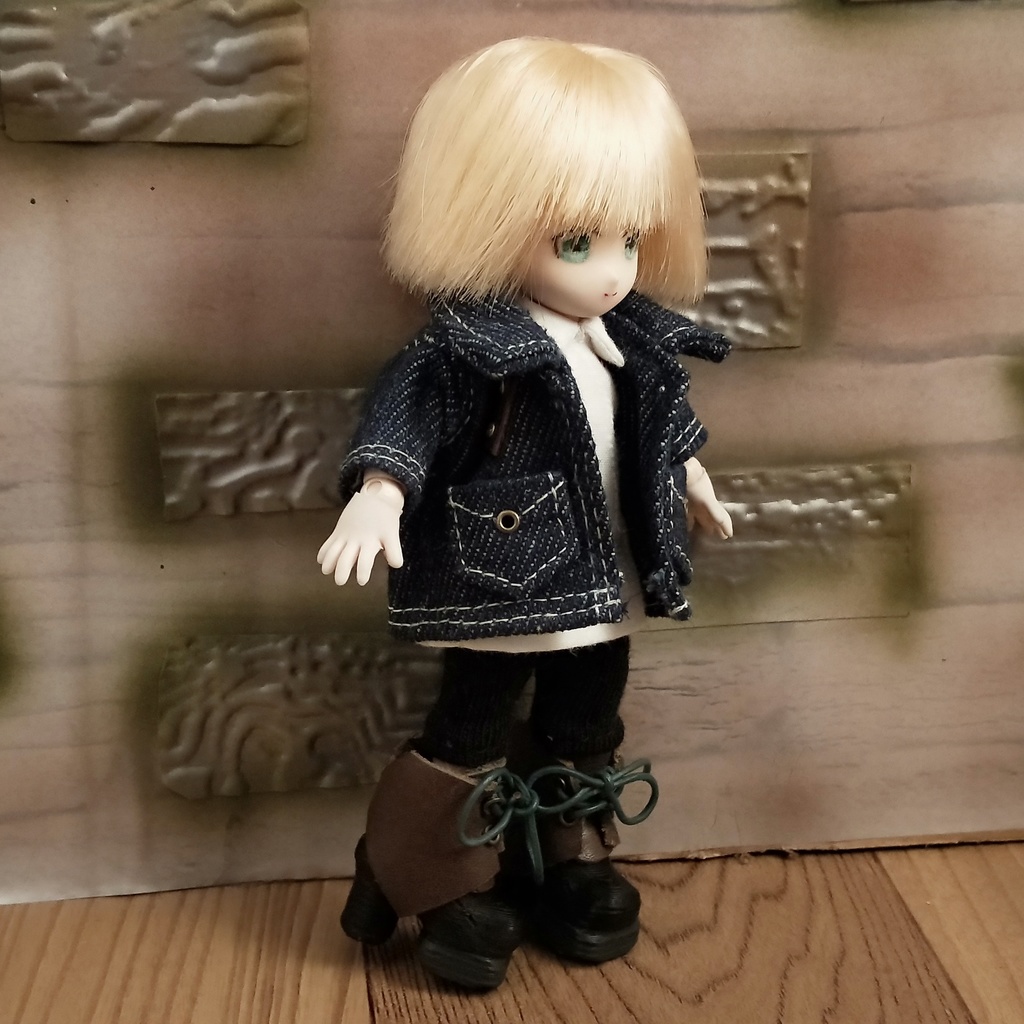 *オビツ11 デニムジャケット ドール服 ねんどろいどどーる*