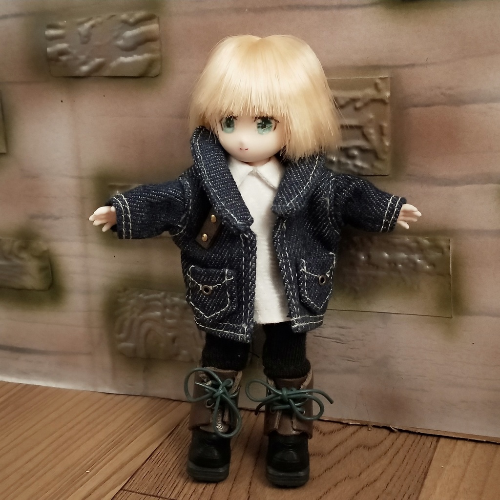 *オビツ11 デニムジャケット ドール服 ねんどろいどどーる*