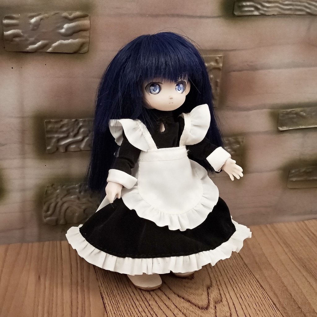 *オビツ11 メイド服セット 白カフス付き ドール服 ねんどろいどどーる*