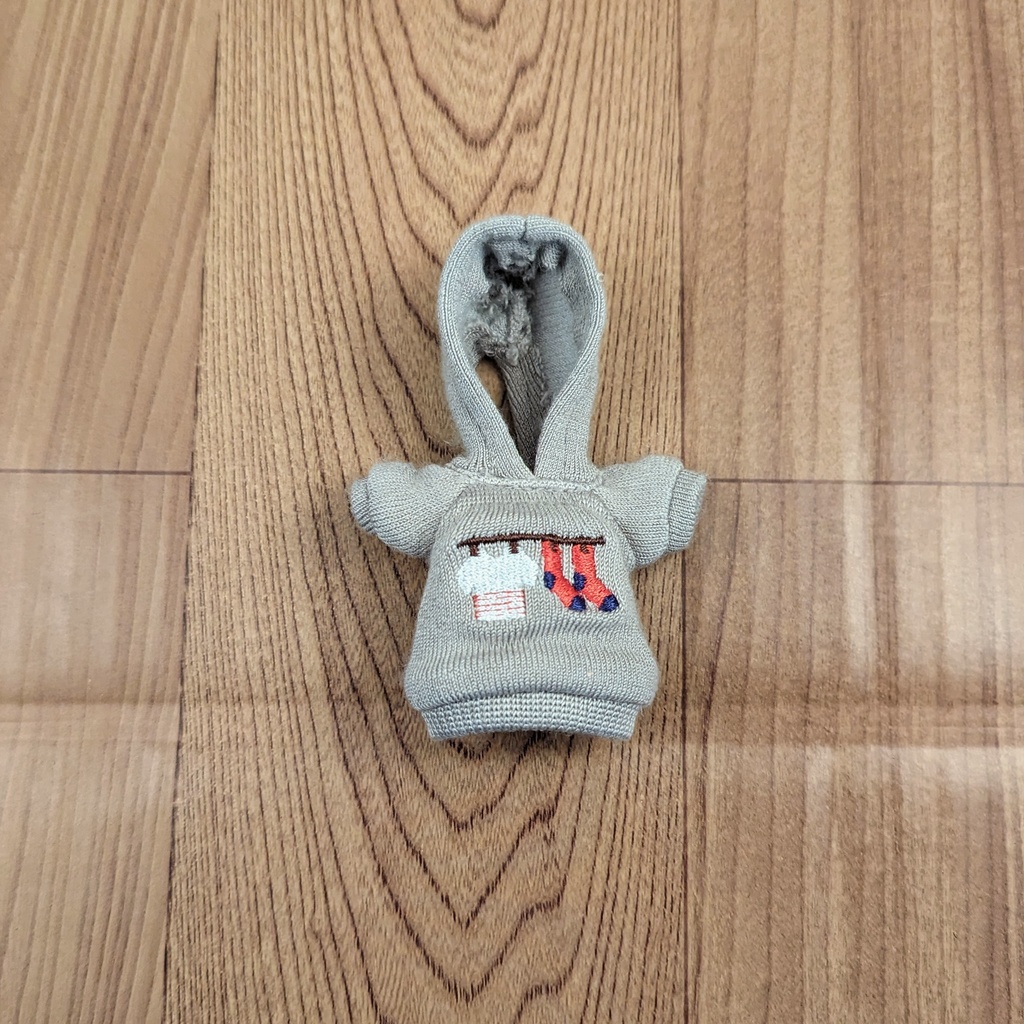 *オビツ11 半袖 フード付き洗濯物柄 トレーナー ドール服 ねんどろいどどーる*