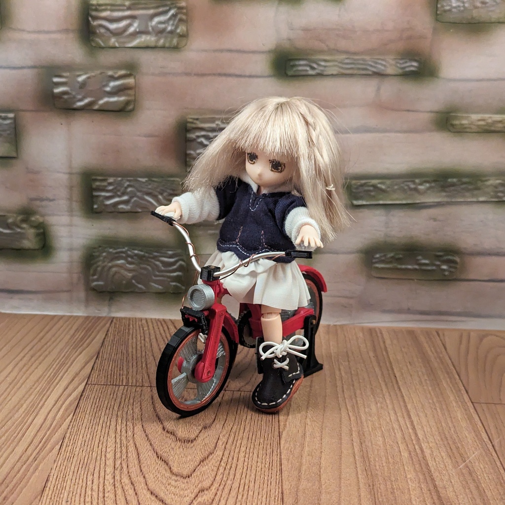 *オビツ11 ドール用自転車 レッド ねんどろいどどーる*